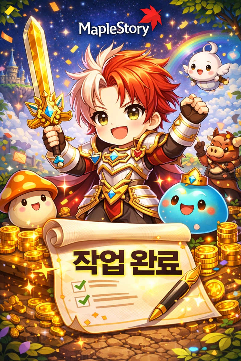 메랜 대리 작업 완료